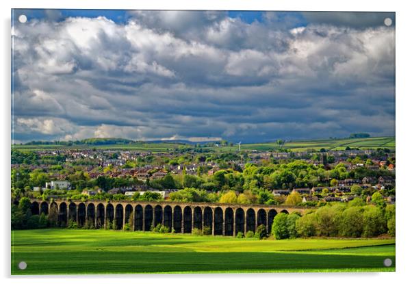 Penistone Viaduct and Town Acrylic by Darren Galpin