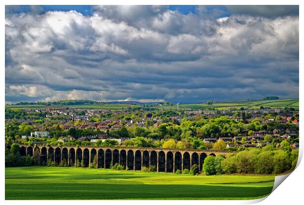Penistone Viaduct and Town Print by Darren Galpin