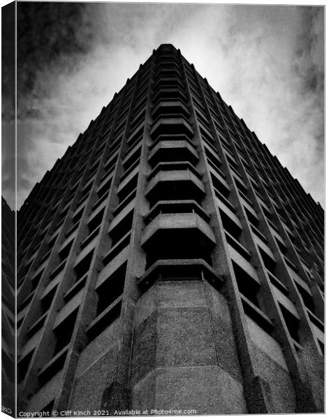 Brutalism - Coventry City Centre Canvas Print by Cliff Kinch