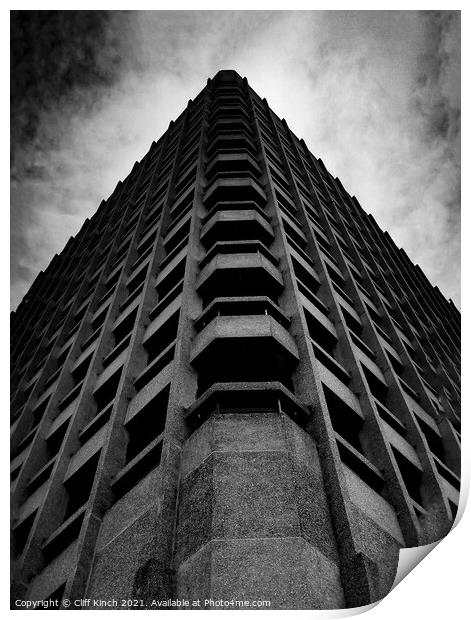 Brutalism - Coventry City Centre Print by Cliff Kinch