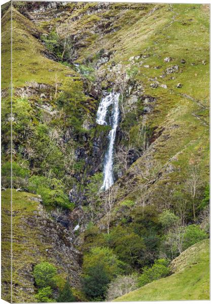 Cautley Spout Middle Section Howgill Fells Canvas Print by Nick Jenkins