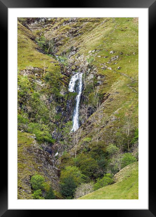 Cautley Spout Middle Section Howgill Fells Framed Mounted Print by Nick Jenkins