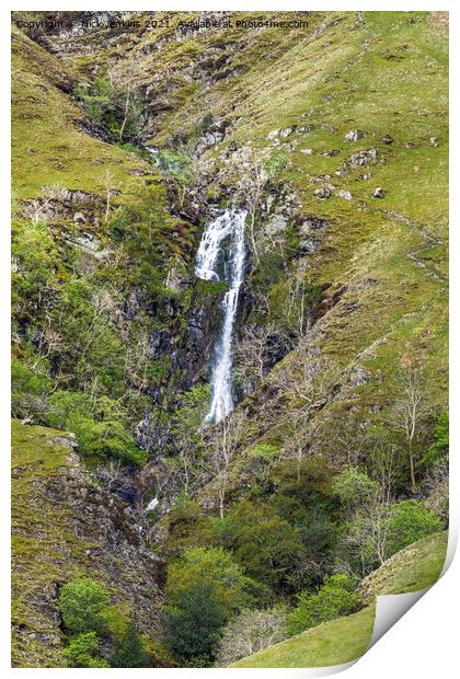 Cautley Spout Middle Section Howgill Fells Print by Nick Jenkins