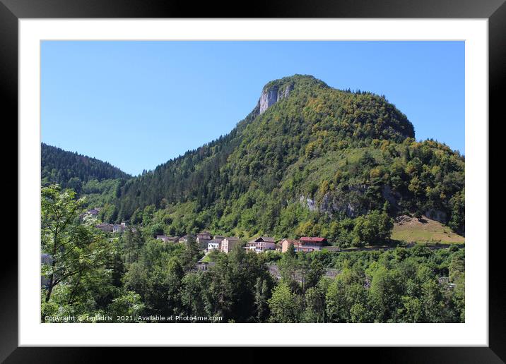 Landscape near St Claude, Haut Jura, France Framed Mounted Print by Imladris 