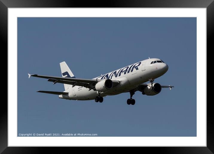 Finnair Airbus A320-214  Framed Mounted Print by David Pyatt