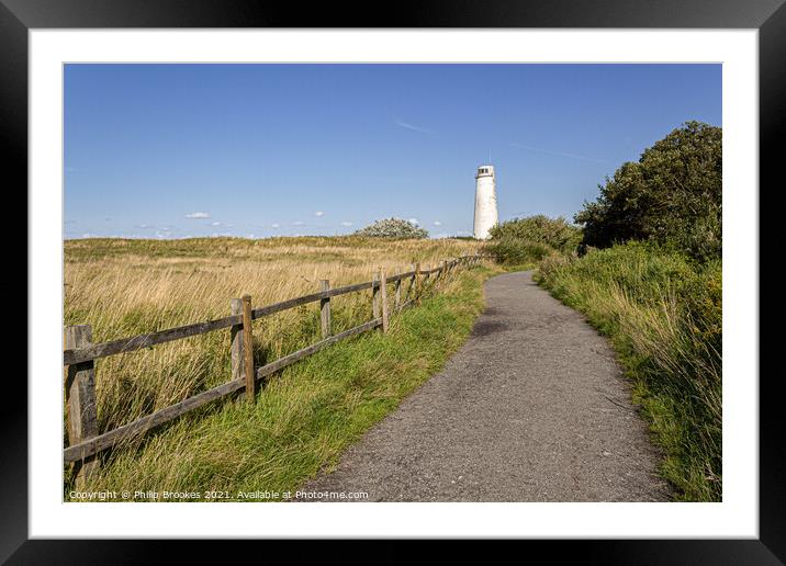 Leasowe Lighthouse Framed Mounted Print by Philip Brookes