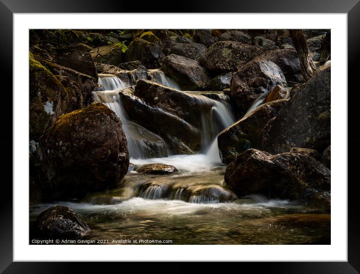 Peace and Tranquility at Over Beck Framed Mounted Print by Adrian Gavigan