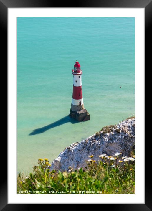 Beachy Head Lighthouse Framed Mounted Print by Hannah Temple