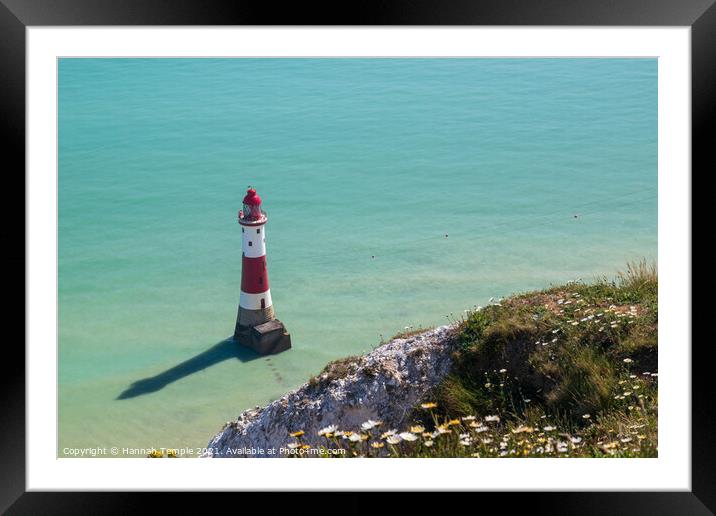 Beachy Head Lighthouse Framed Mounted Print by Hannah Temple