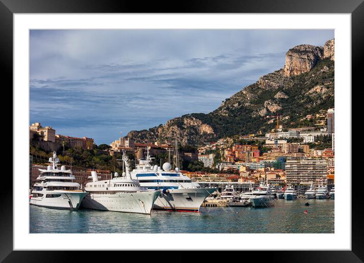 Principality of Monaco in Europe Framed Mounted Print by Artur Bogacki