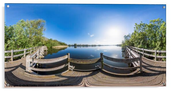 360 degree panorama of Filby Broads, Norfolk Acrylic by Chris Yaxley