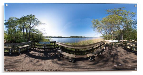 360 degree panorama of Filby Broad, Norfolk Acrylic by Chris Yaxley