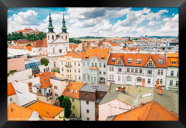 View of Brno old Town Framed Print by Sanga Park