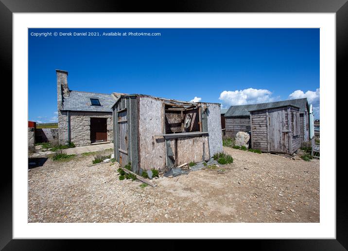 Rustic Charm of Portland Bill Framed Mounted Print by Derek Daniel