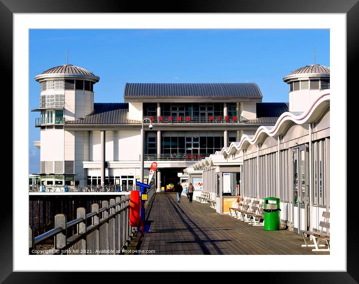 The Grand Pier, Weston Super Mare. Framed Mounted Print by john hill