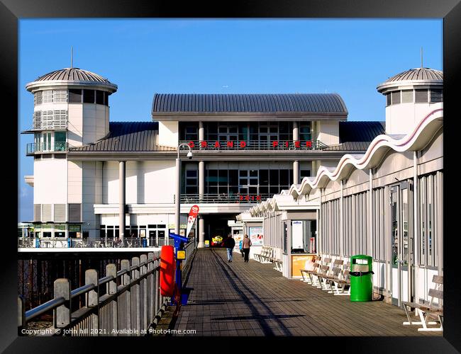 The Grand Pier, Weston Super Mare. Framed Print by john hill