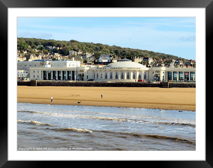 Winter Gardens, Weston Super Mare. Framed Mounted Print by john hill