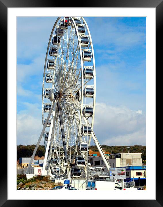 The Weston Wheel, Weston-Super-Mare. Framed Mounted Print by john hill