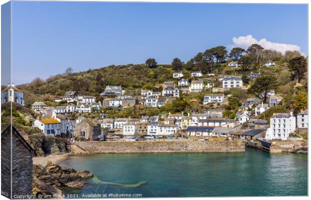 Polperro, Cornwall. Canvas Print by Jim Monk