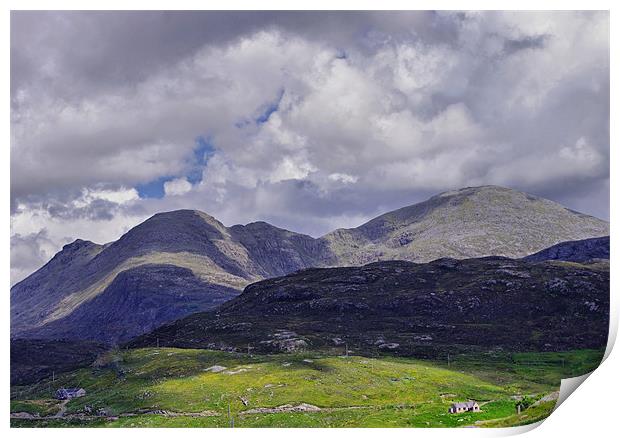The Mountains of Harris Print by Jacqi Elmslie