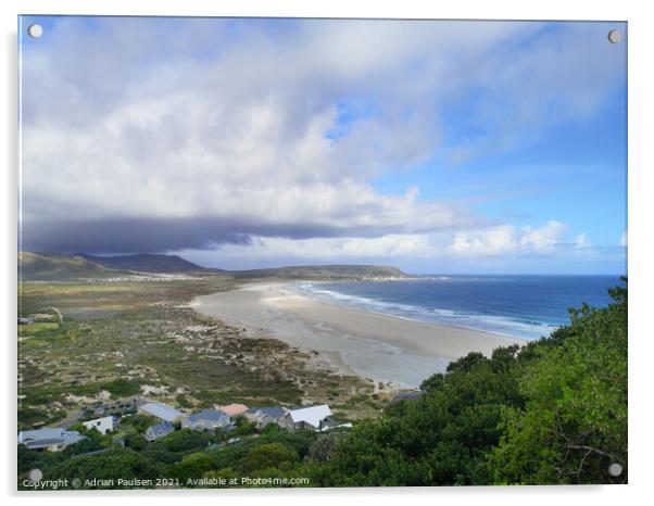 View of Noordhoek Beach Acrylic by Adrian Paulsen