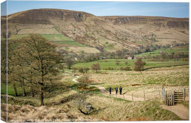 The path to Barber Booth from Edale Canvas Print by Philip Baines
