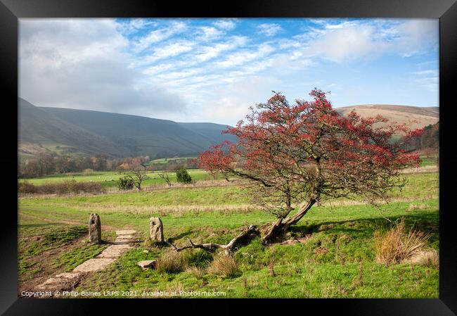 The path to Barber Booth from Edale Framed Print by Philip Baines