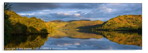 Ullswater Fells Acrylic by Rick Bowden