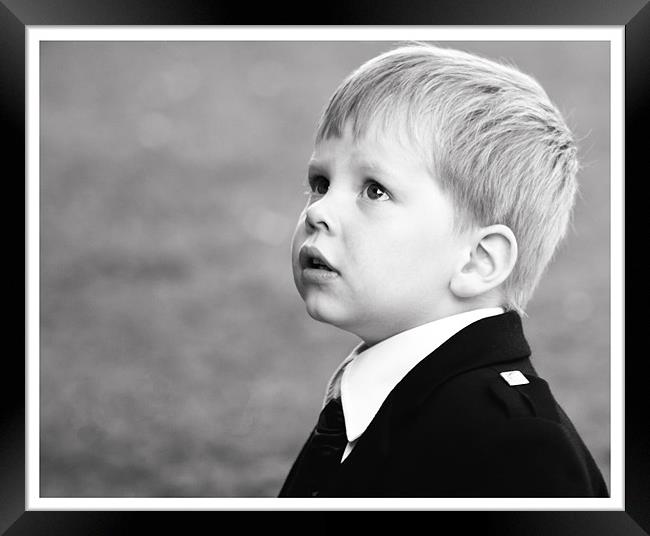 Boy in Amazement Framed Print by Keith Thorburn EFIAP/b