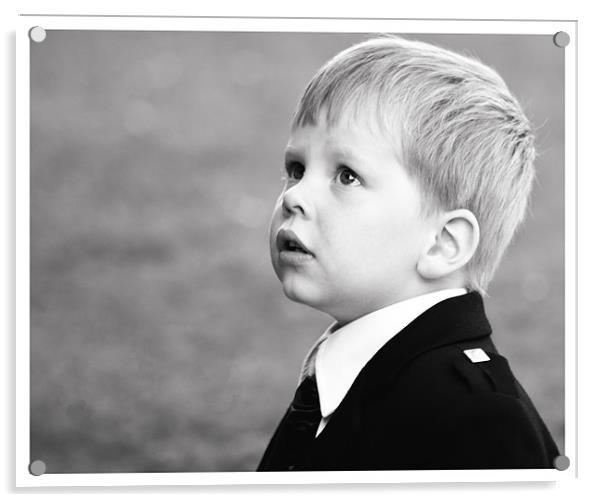 Boy in Amazement Acrylic by Keith Thorburn EFIAP/b