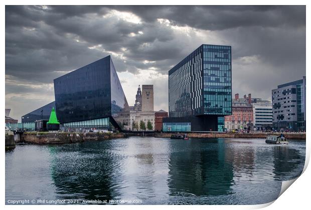 Canning Dock Liverpool  Print by Phil Longfoot