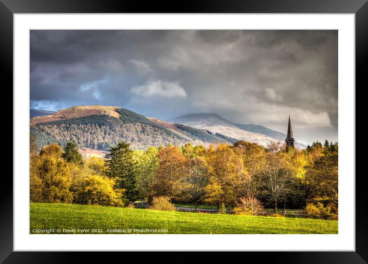 Cumbria's Peaks, Keswick's Charm Framed Mounted Print by David Tyrer