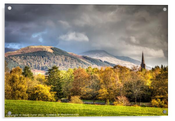 Cumbria's Peaks, Keswick's Charm Acrylic by David Tyrer