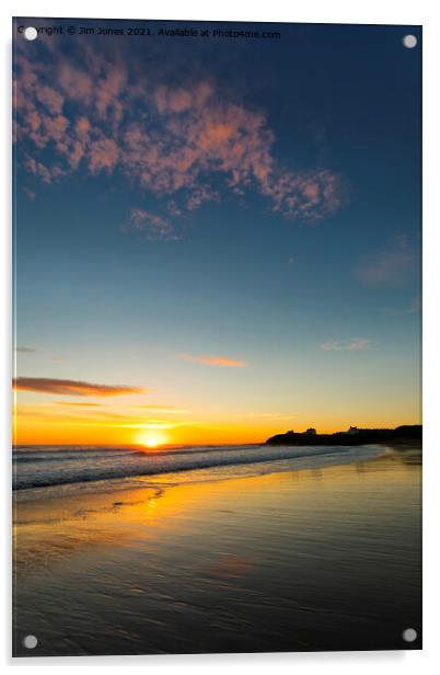Super Seaton Sluice September Sunrise Acrylic by Jim Jones