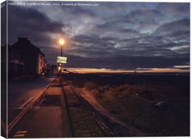 Parkgate Front at Sunset Canvas Print by Marianne McLean