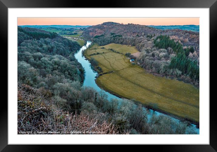 The River Wye from Symonds Yat Rock Framed Mounted Print by Gordon Maclaren