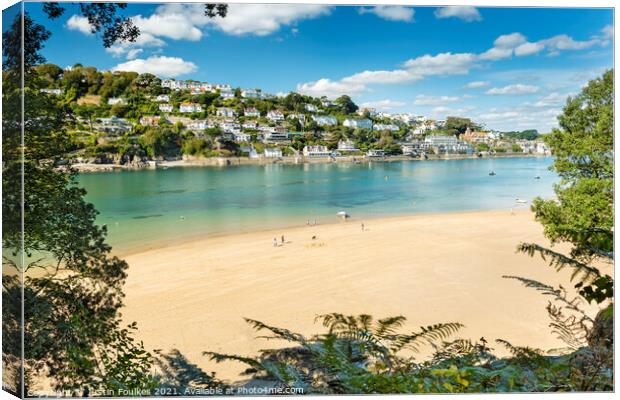 Mill Bay, Salcombe, South Devon Canvas Print by Justin Foulkes