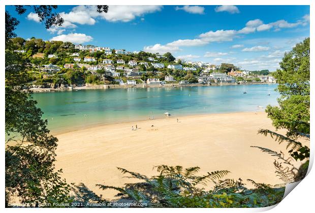 Mill Bay, Salcombe, South Devon Print by Justin Foulkes