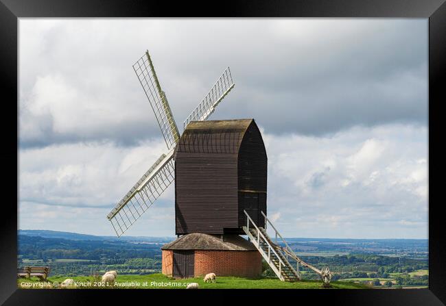 The windmill at Brill Framed Print by Cliff Kinch