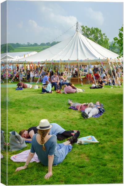 The Hay Festival Canvas Print by Richard Downs
