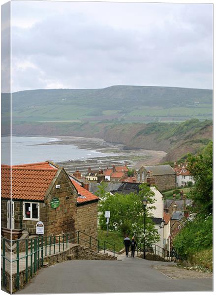 The Walk To Robin Hoods Bay Canvas Print by graham young