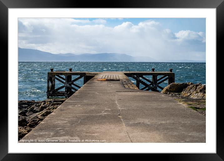 Peering into the sea Framed Mounted Print by Ross Cameron