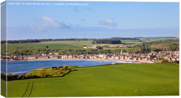 View to Stonehaven Scotland Canvas Print by Pearl Bucknall