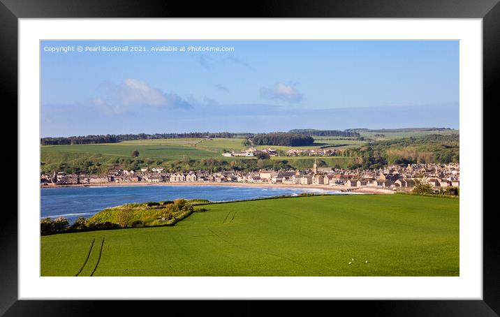 View to Stonehaven Scotland Framed Mounted Print by Pearl Bucknall