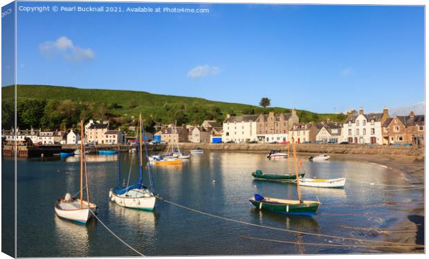 Stonehaven Harbour Scotland Canvas Print by Pearl Bucknall