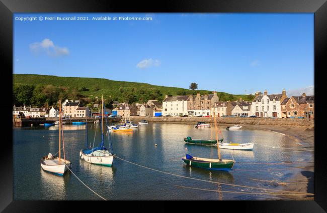 Stonehaven Harbour Scotland Framed Print by Pearl Bucknall