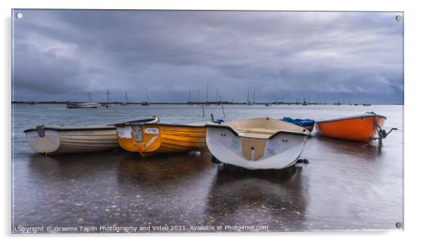 Boats at Brancaster Acrylic by Graeme Taplin Landscape Photography