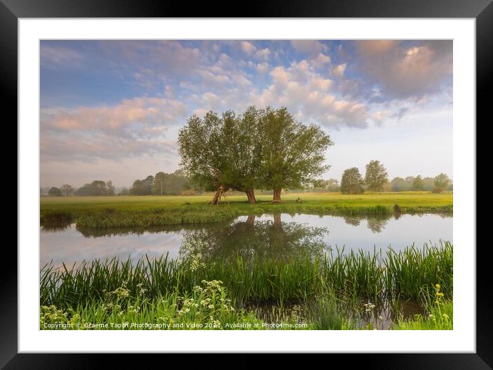 Three Kings on the River Stour at Dedham Vale Framed Mounted Print by Graeme Taplin Landscape Photography