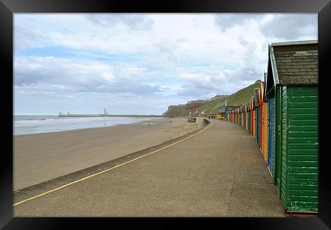 North Beach Promenade, Whitby Framed Print by graham young