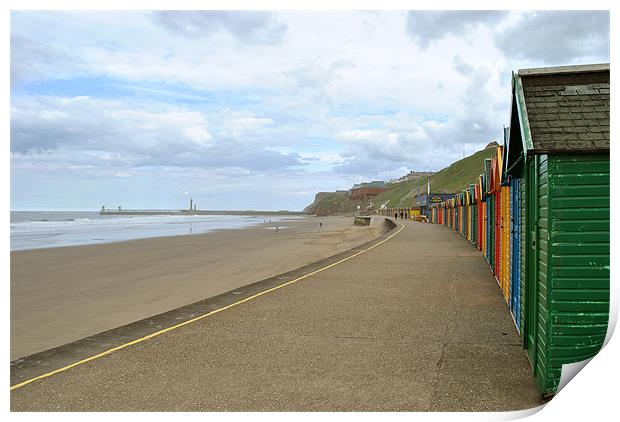North Beach Promenade, Whitby Print by graham young